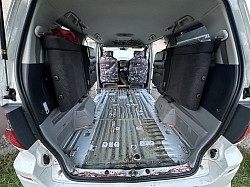 Ripping all the flooring out and seats too, kept carpet as template.